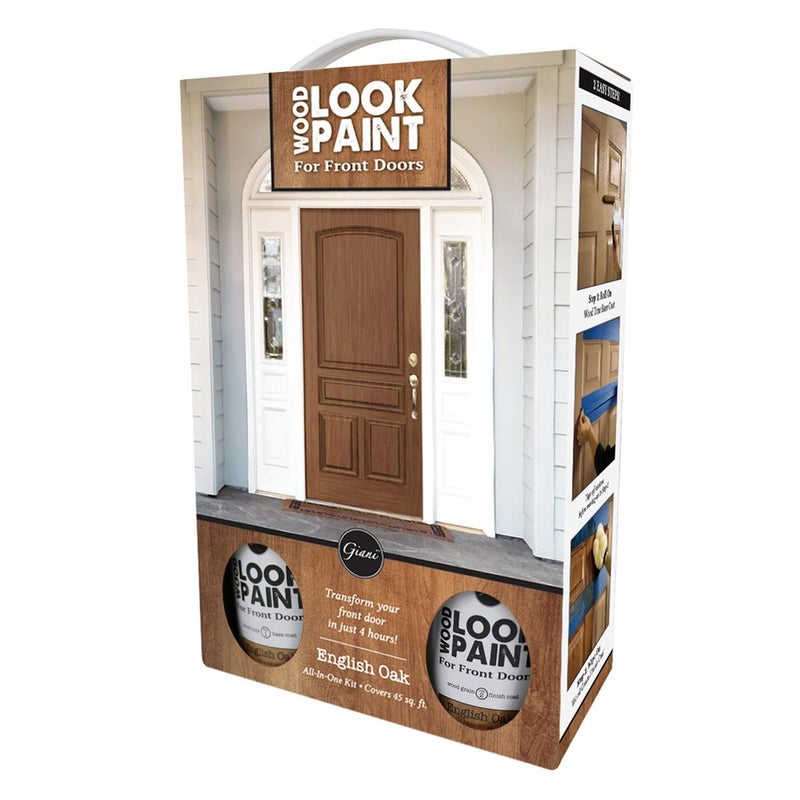 Giani Wood Look Paint Kit for Front & Interior Doors (English Oak) - Image 1